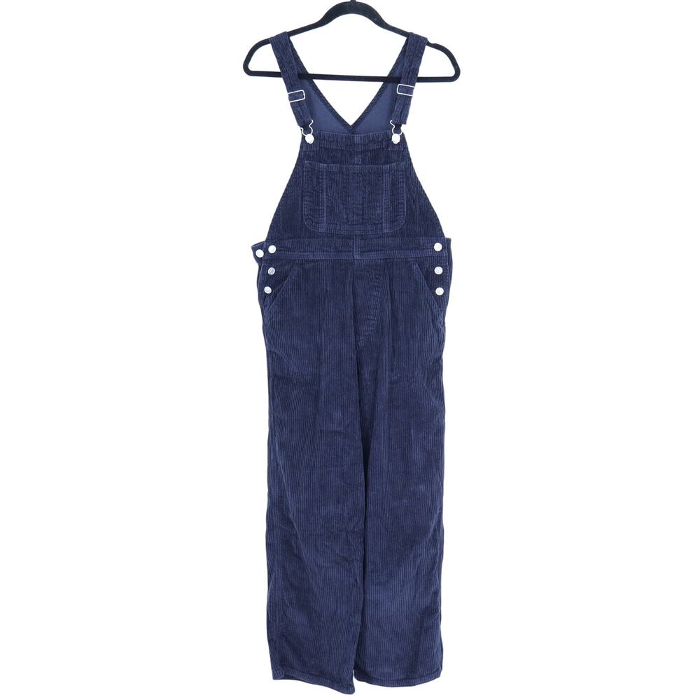 Lisa Says Gah Lucy Corduroy Overalls Black Straight Leg Bottom Women's M